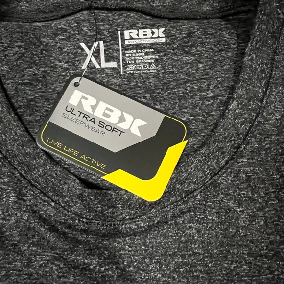 NWT RBX Men’s Charcoal Gray Long Sleeve Performance Shirt | Size XL - Picture 6 of 9